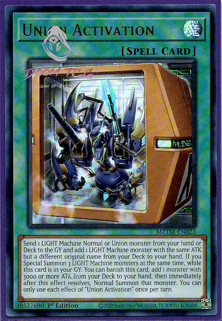 Yugioh! Union Activation MZTM-EN023 (UR) 1st Ed “XYZ/Union Support”