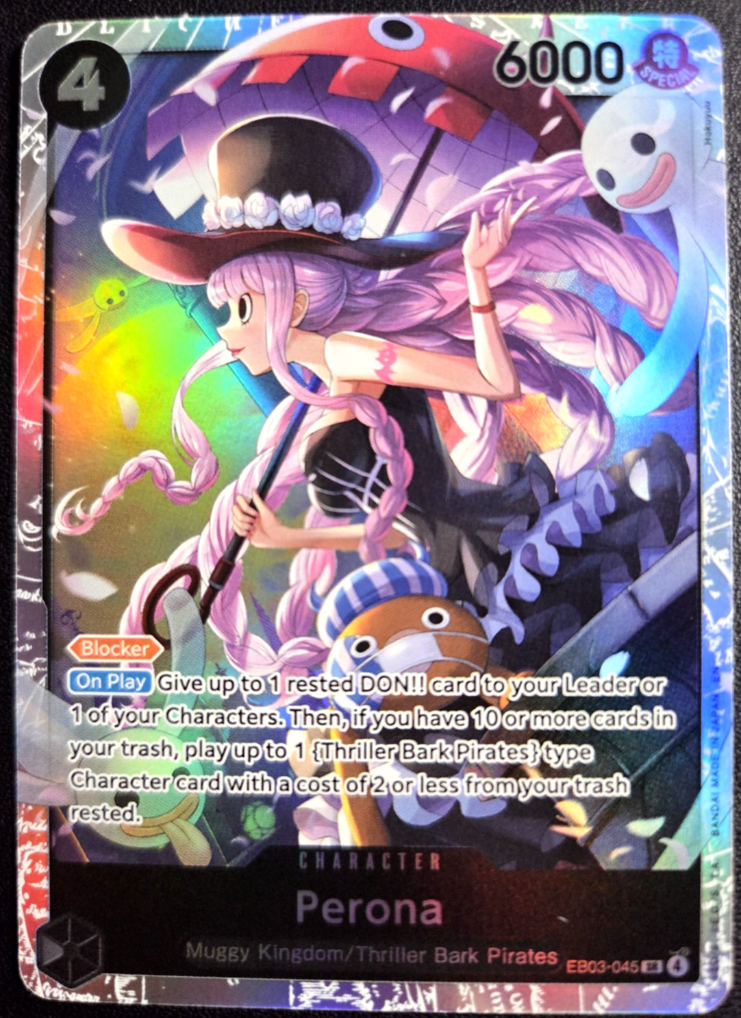 Perona EB03-045 SR ONE PIECE Tcg NM Black
