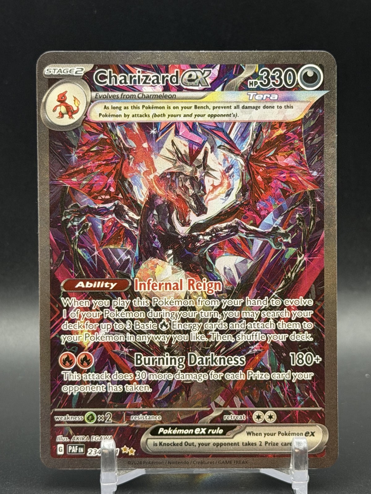 Pokemon Charizard ex 234/091 SV Paldean Fates Special Illustration Rare Holo EN