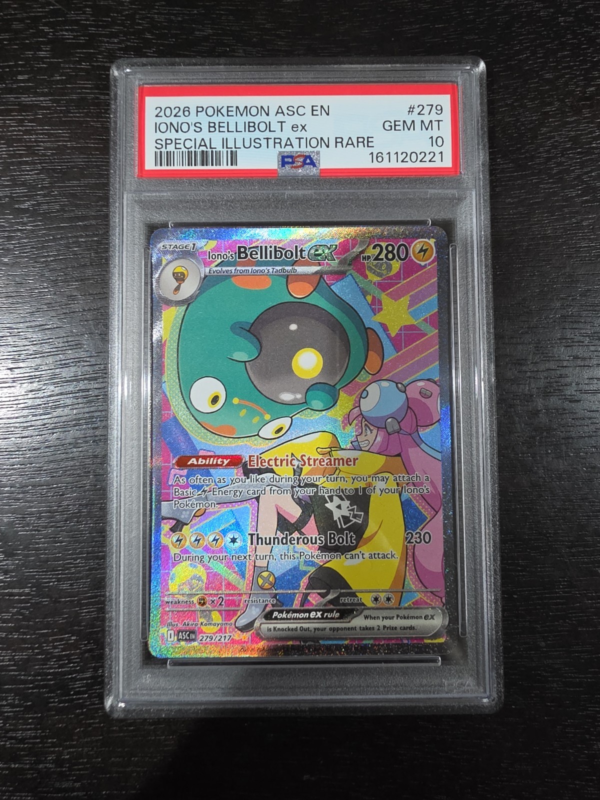 Iono’s Bellibolt ex 279/217 Me: Ascended Heroes Holo