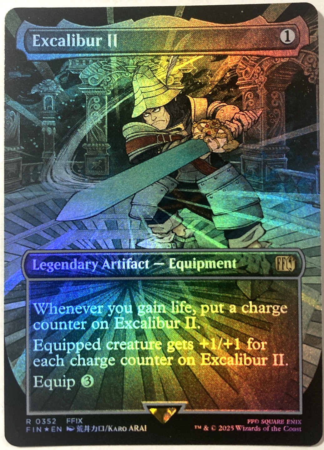 MTG Excalibur II (Borderless Foil) Final Fantasy 352 NM