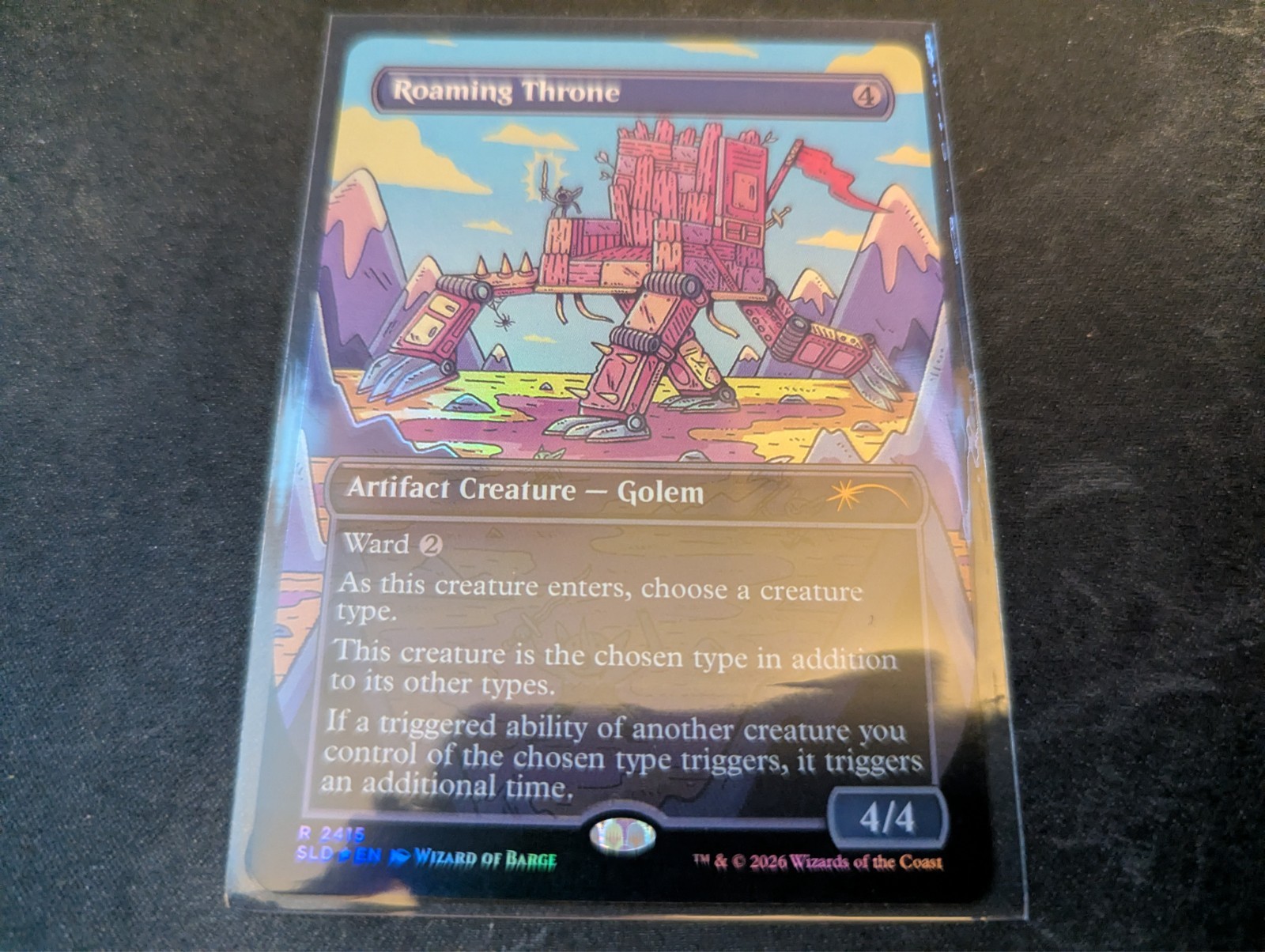 MTG Magic the Gathering FOIL Roaming Throne Borderless SLD!