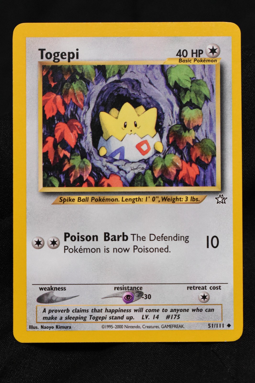 Togepi 51/111 NM Neo Genesis Regular Uncommon Unlimited Pokémon TCG Near Mint
