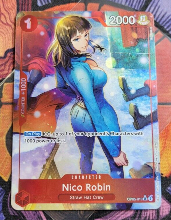 Nico Robin OP05-010 Full Art PRB-01 Premium The Best One Piece Card English