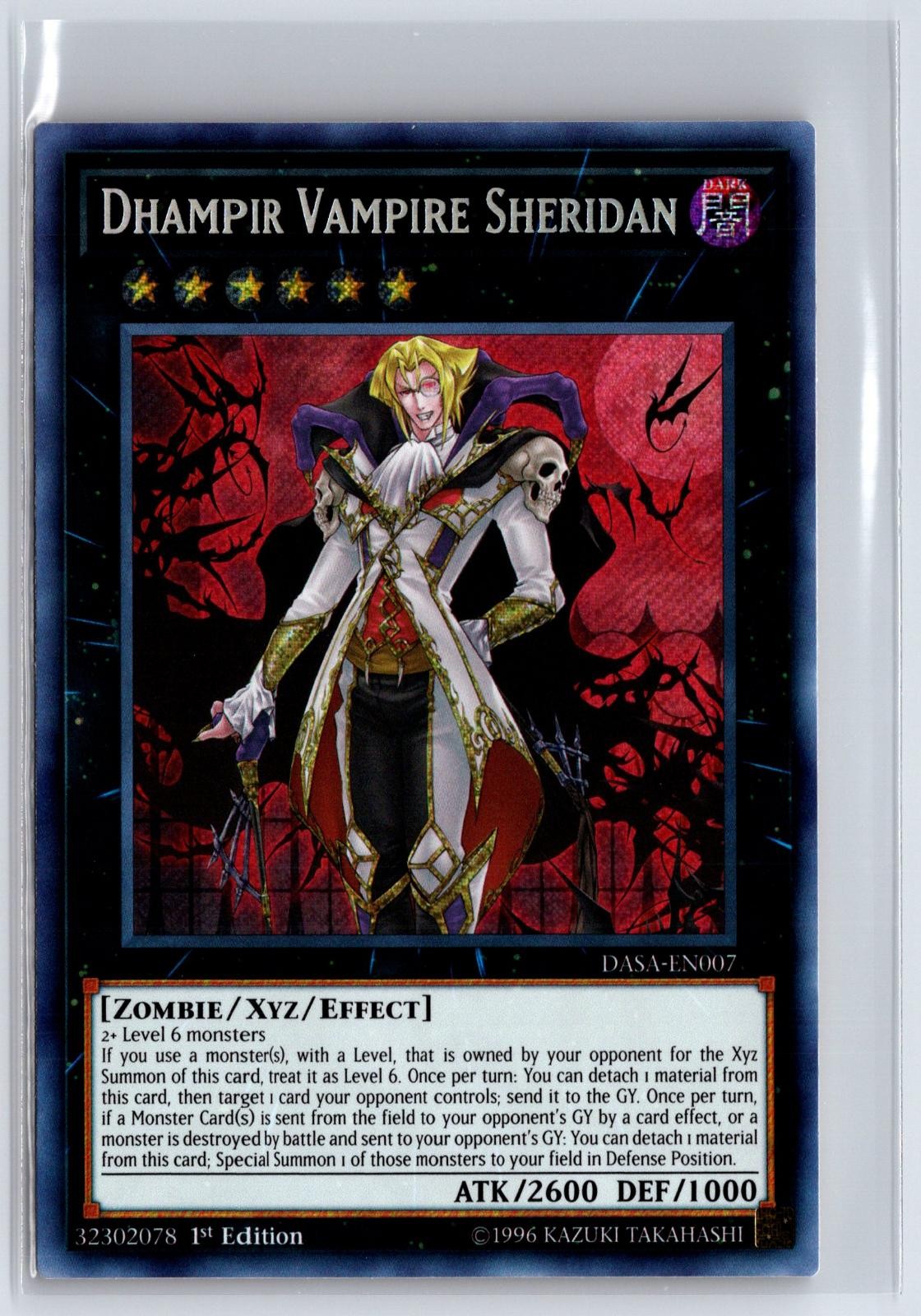 Dhampir Vampire Sheridan DASA-EN007 Dark Saviors Yu-Gi-Oh 1st Edition NM
