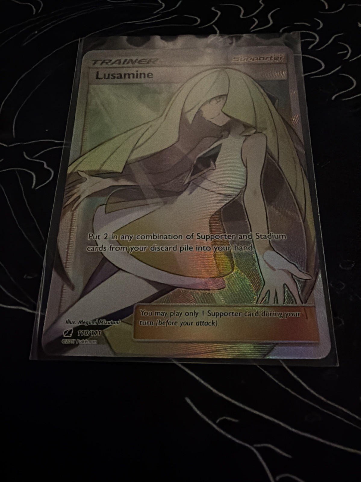 Lusamine (Full Art) 110/111 Sm-Crimson Invasion Holo
