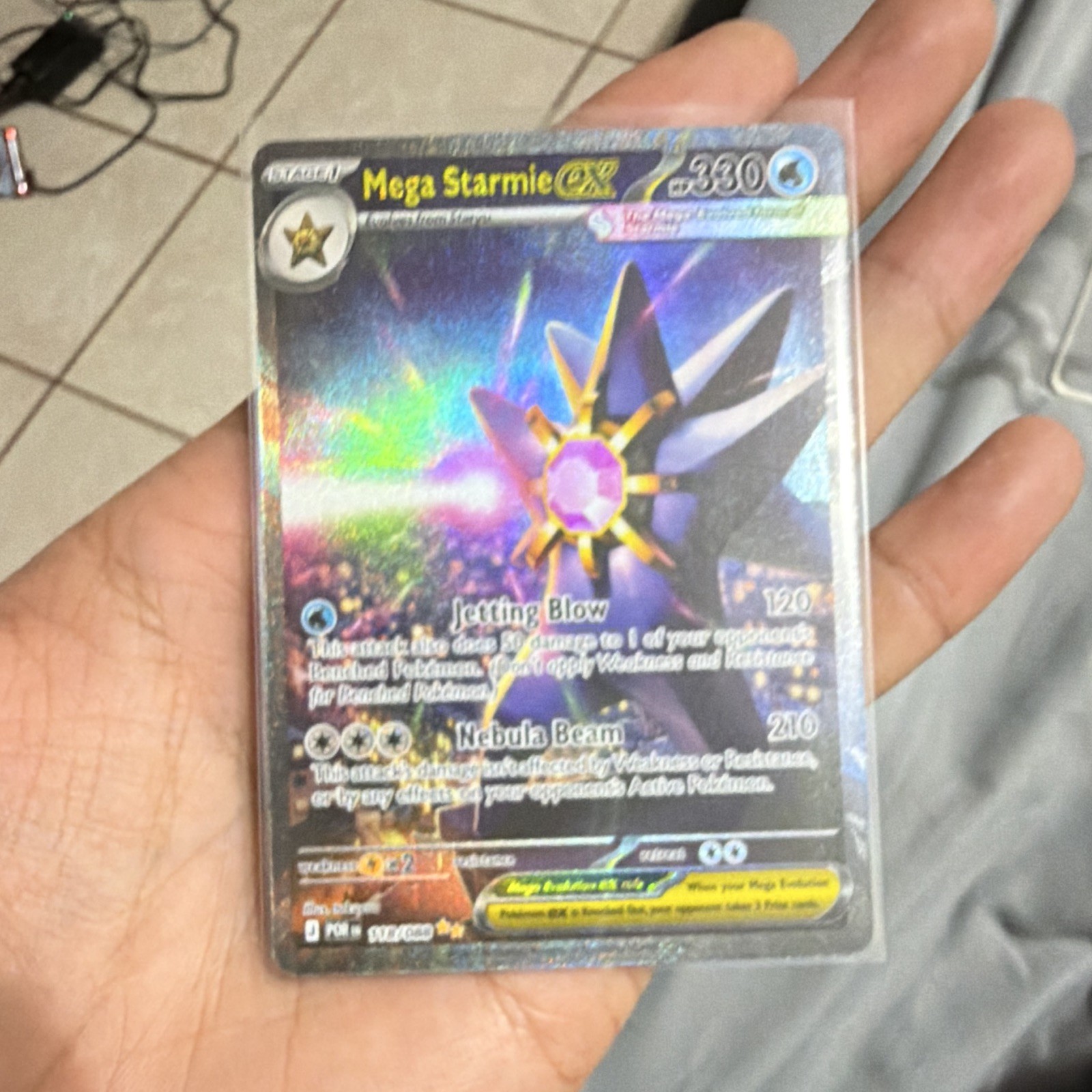 Mega Starmie EX Holo Ultra Rare Mega Evolution BREAKthrough 112/108 2015