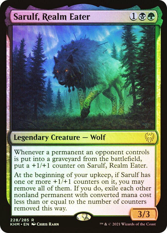 MTG FOIL Sarulf, Realm Eater – Kaldheim #228