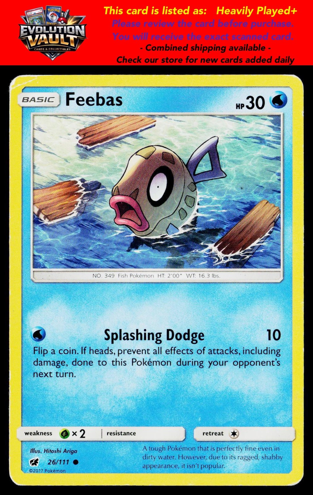 SM – Crimson Invasion #26/111 Feebas