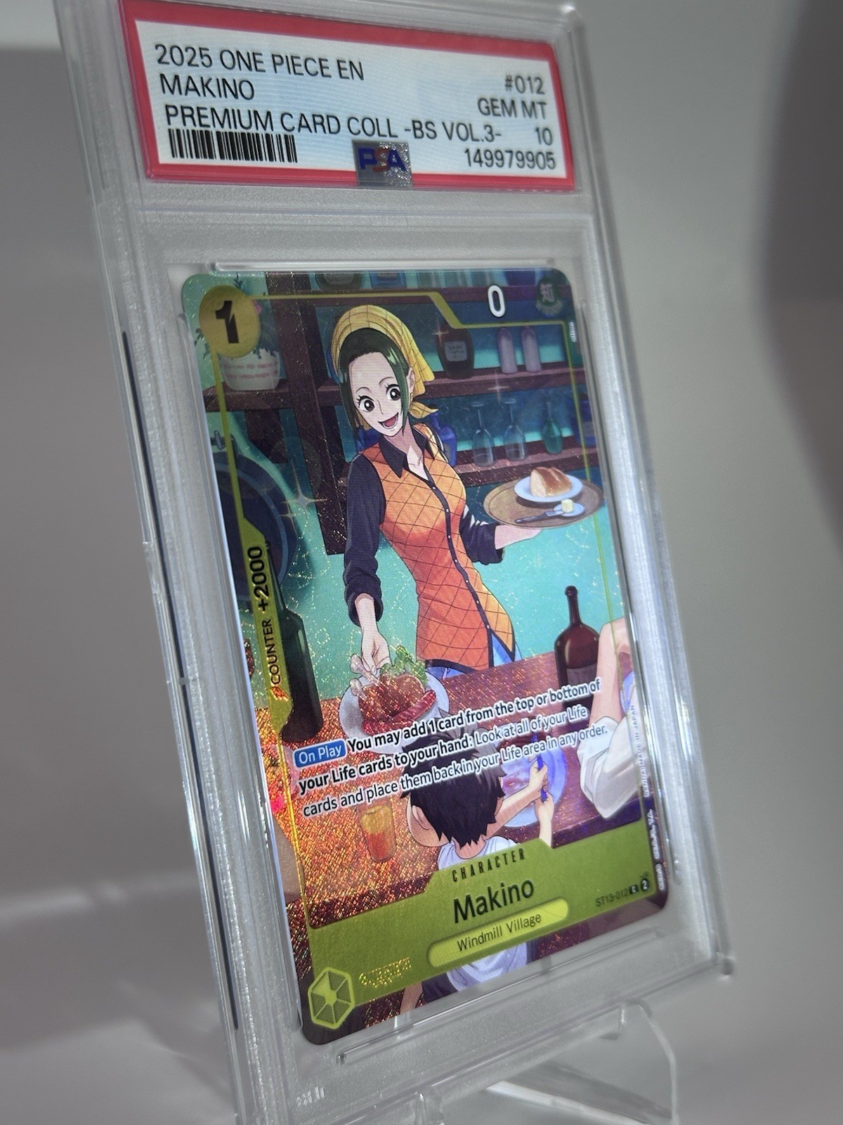 PSA 10 2025 ONE PIECE PREM CARD COLL -BEST SELECTION VOL.3- #012 MAKINO