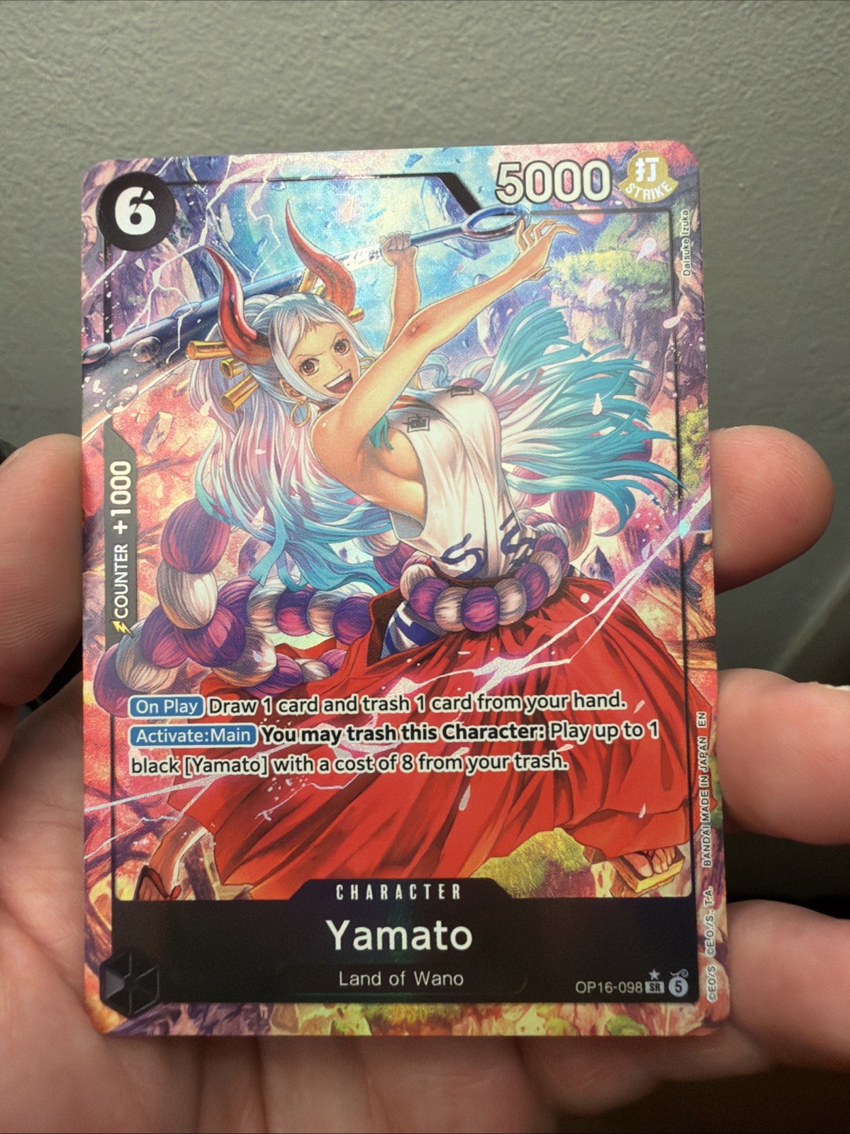 2026 One Piece Yamato OP16-098 Alternate ALT ART The Time Of Battle English