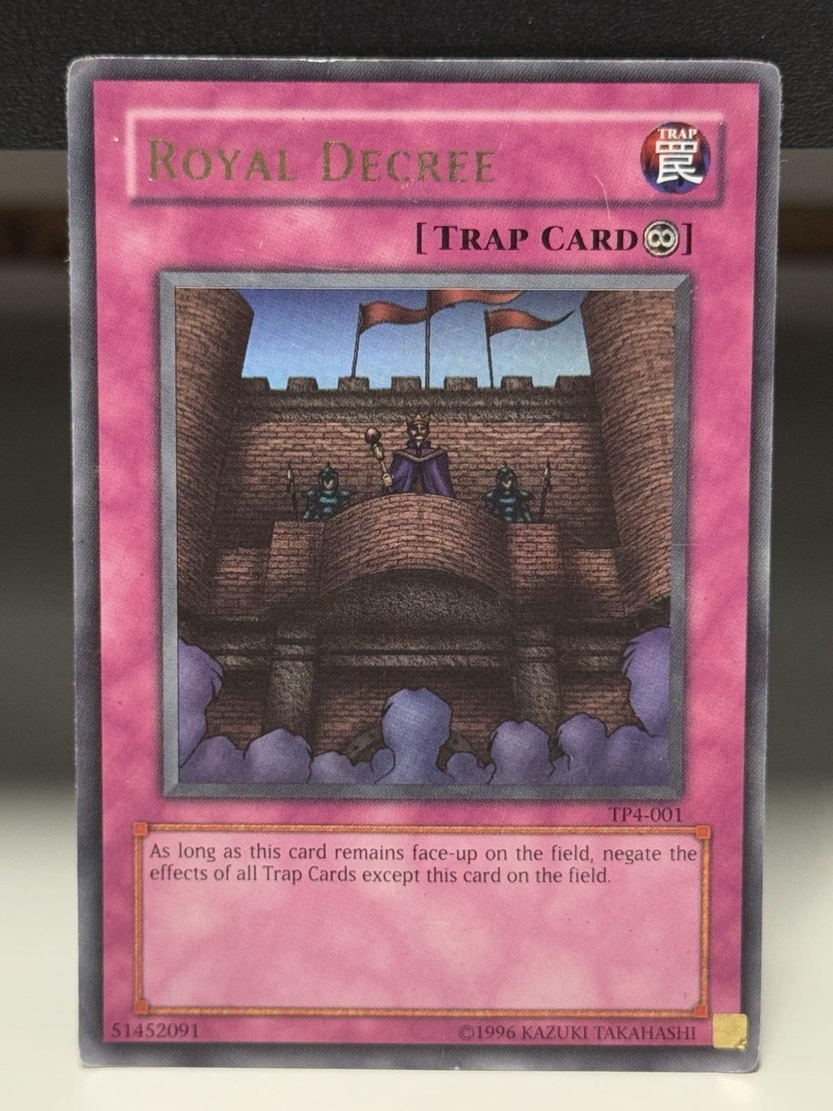 Royal Decree TP4-001 Tournament Pack 4 Unlimited Ultra Rare #4 Damaged