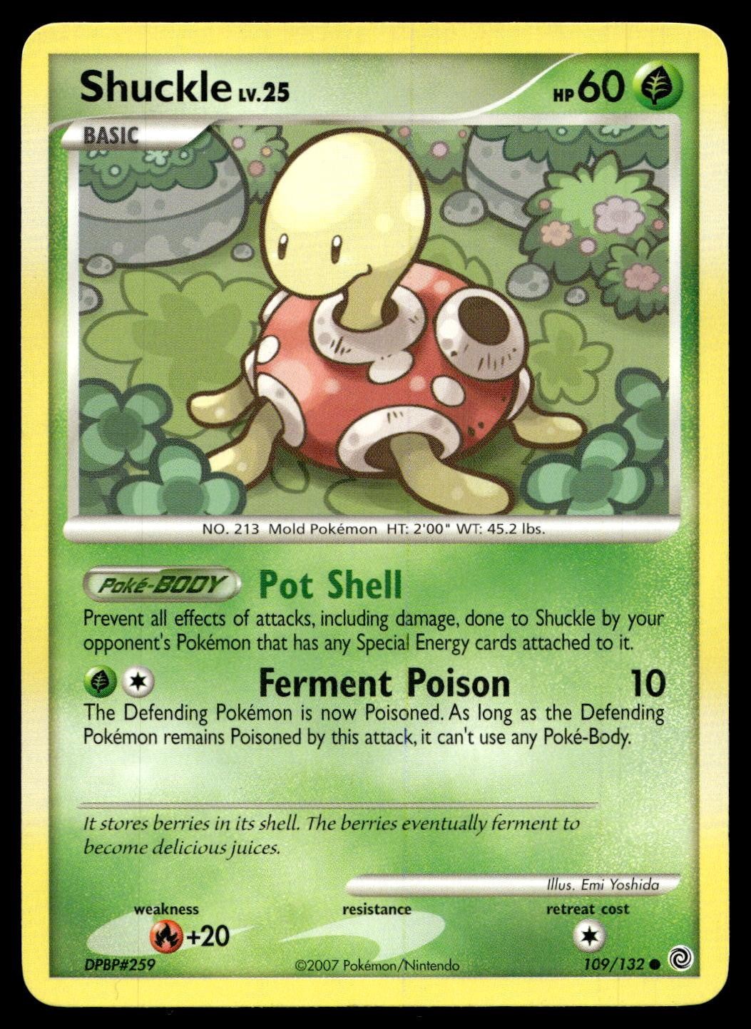 Shuckle 109/132 Common Secret Wonders Pokemon Near Mint