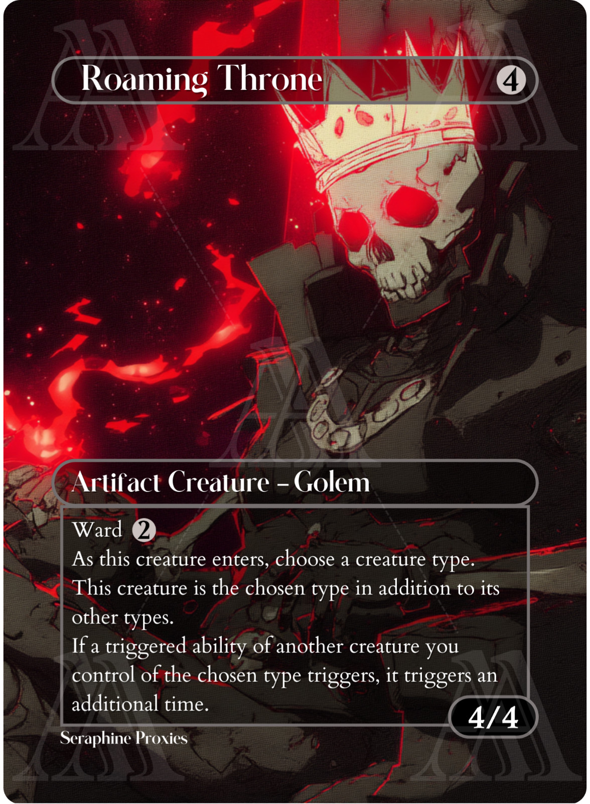 Roaming Throne – Proxy Full Art Altered Art Custom Playtest Cards