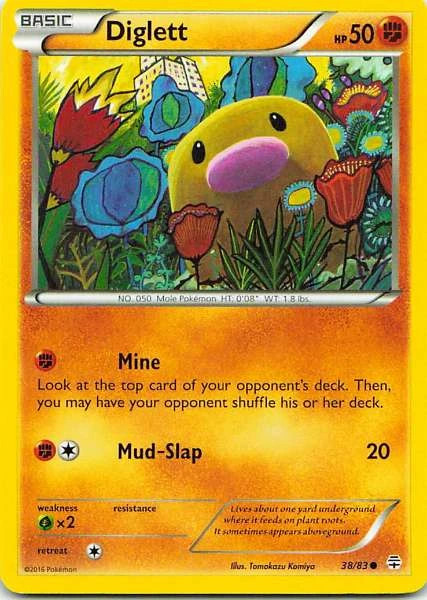 Diglett 38/83 Generations Common NM Pokemon TCG