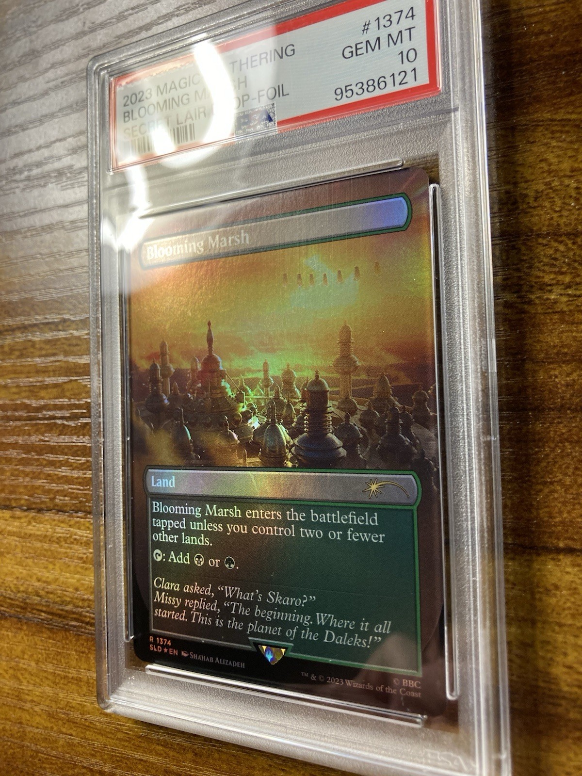 MTG✨BLOOMING MARSH FOIL✨SLD Dalek Lands DOCTOR WHO PSA 10 RARE “Enemy” LAND