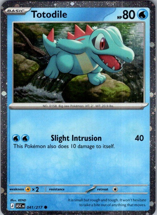 Totodile (Cosmos Holo) Holo Common Miscellaneous Cards & Products 041/217 NM