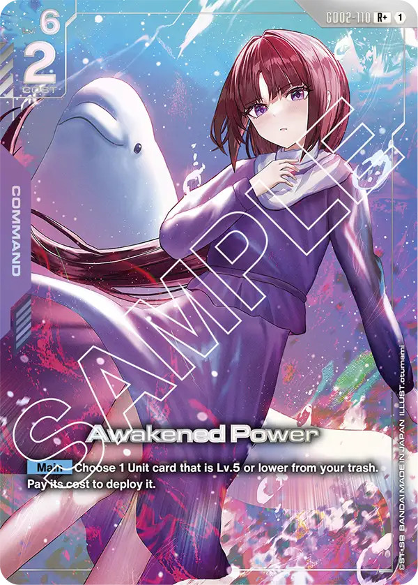 GUNDAM CARD GAME GD02-110 R+ AWAKENED POWER – FOIL – GD02