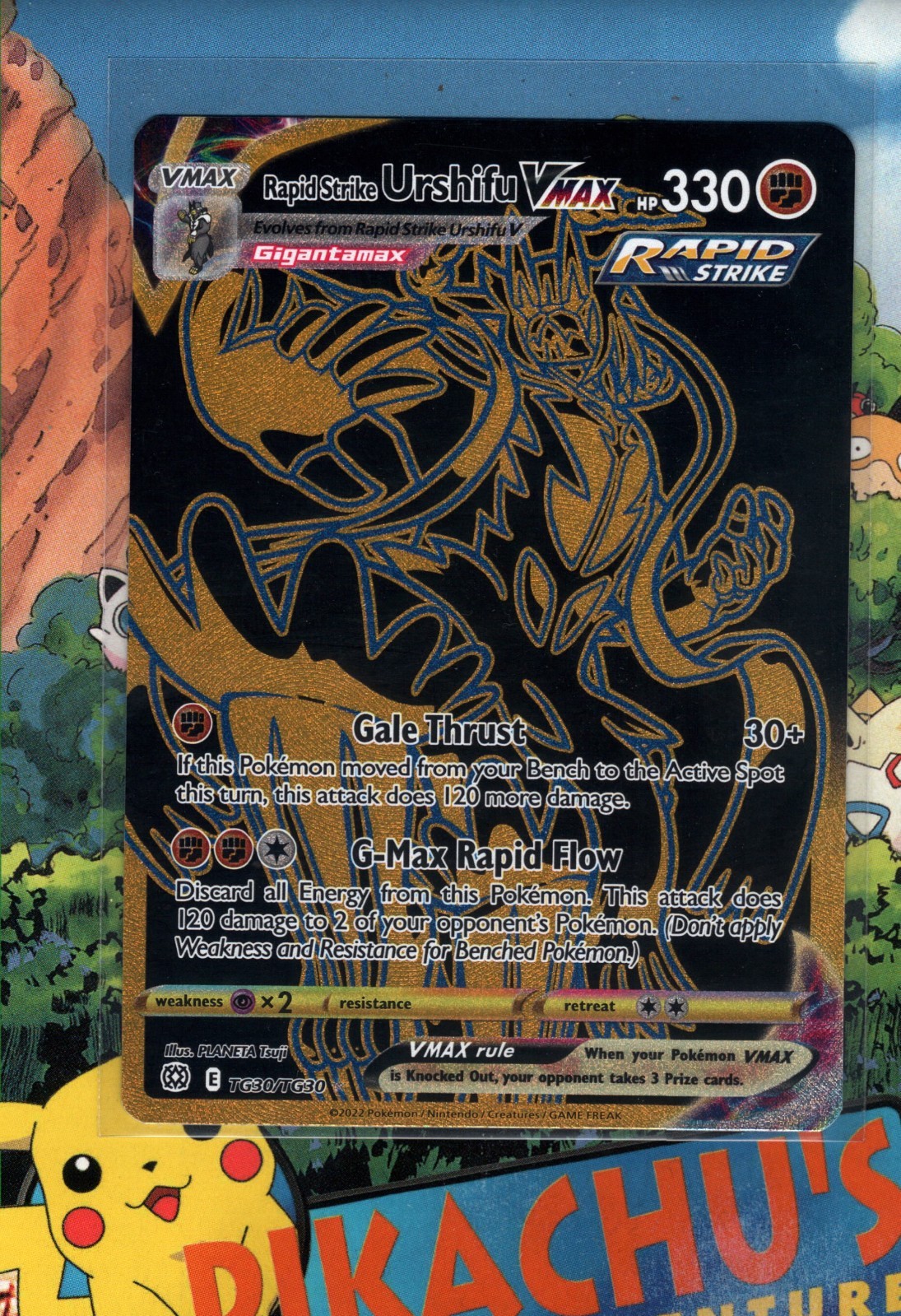 Pokémon TCG Rapid Strike Urshifu VMAX TG30/TG30 Brilliant Stars NM/M