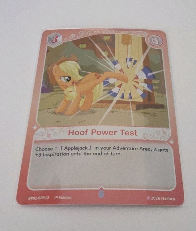 Hoof Power Test – BP01-SPR12 – Kayou My Little Pony TCG Fantasy Wonderland