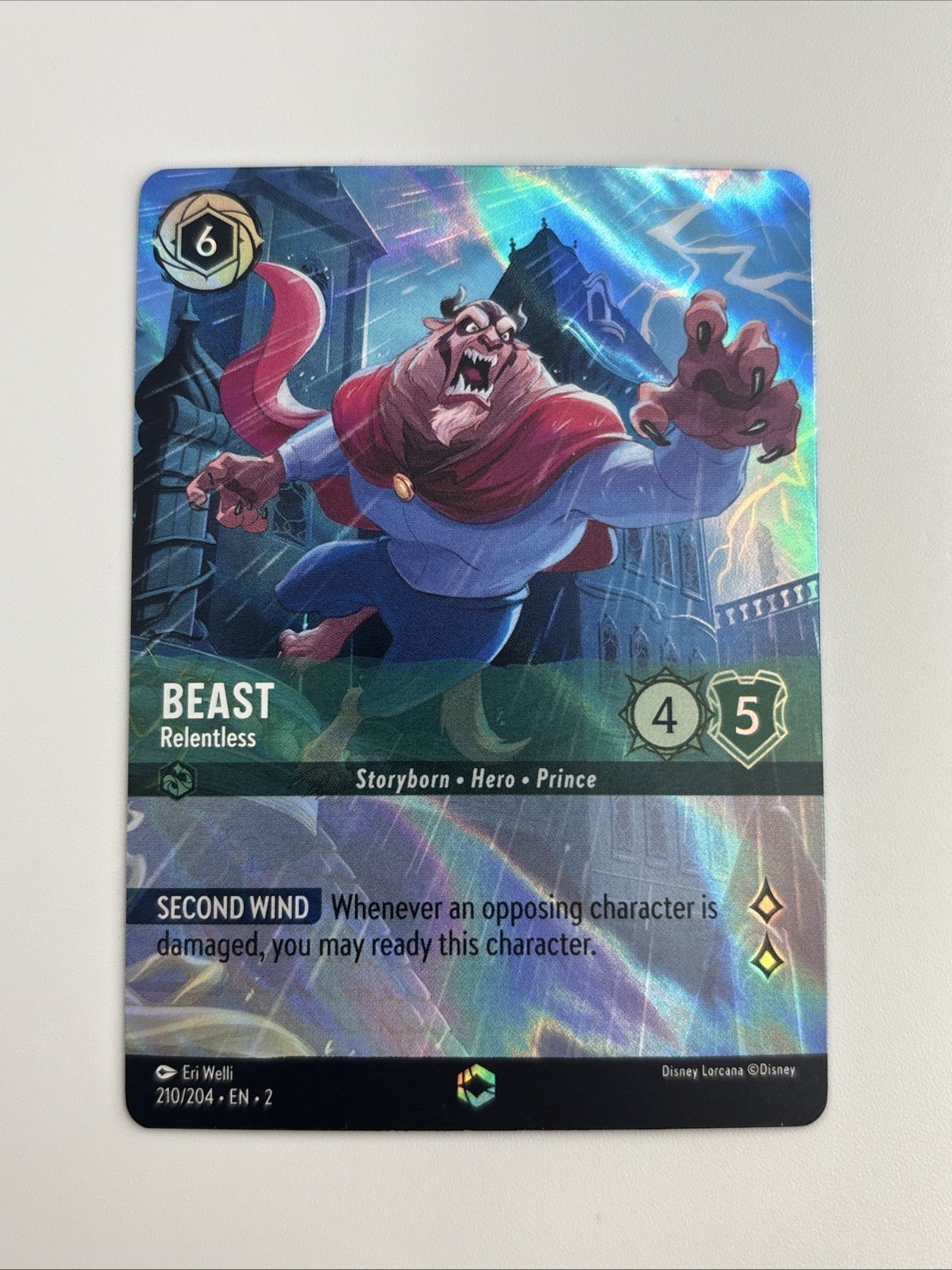 Beast – Relentless (Enchanted) 210/204 Rise of the Floodborn Holo
