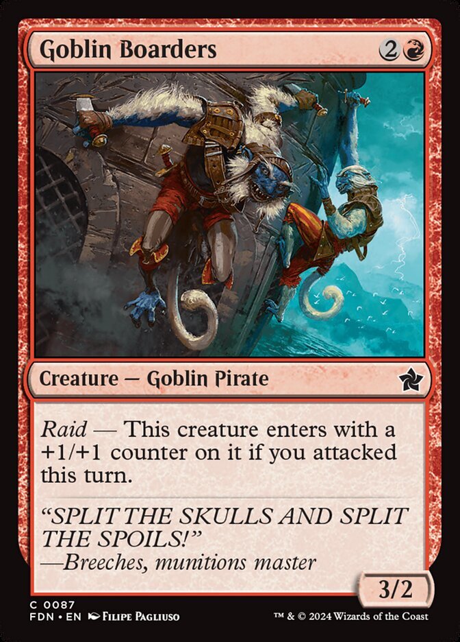 MTG Magic the Gathering Goblin Boarders (87/789) Foundations LP