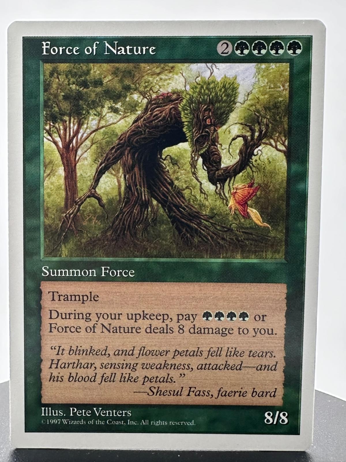 Force of Nature Rare Fifth Edition Magic: The Gathering NM/M Pete Venters