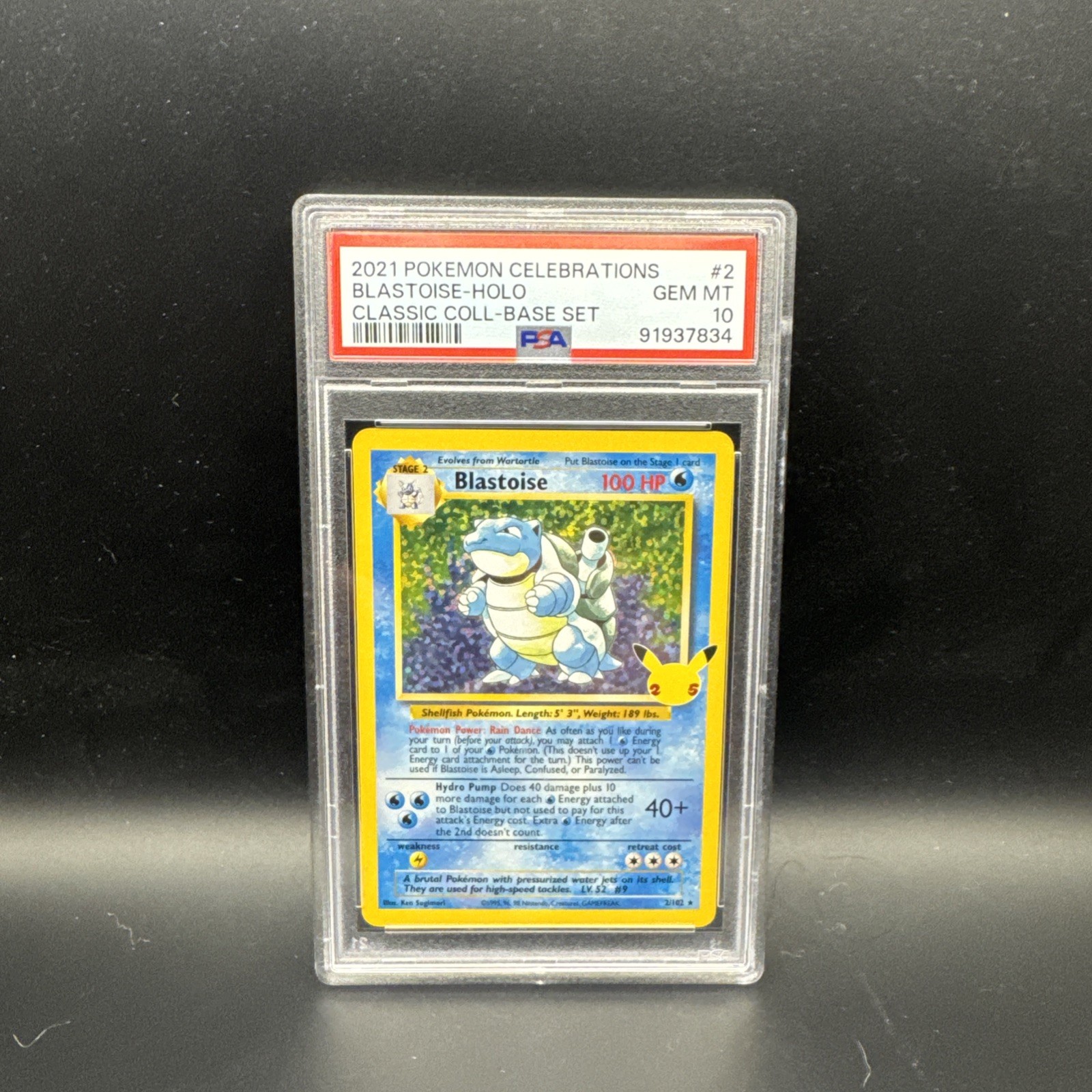 Blastoise 2/102 Celebrations: Classic Collection Holo