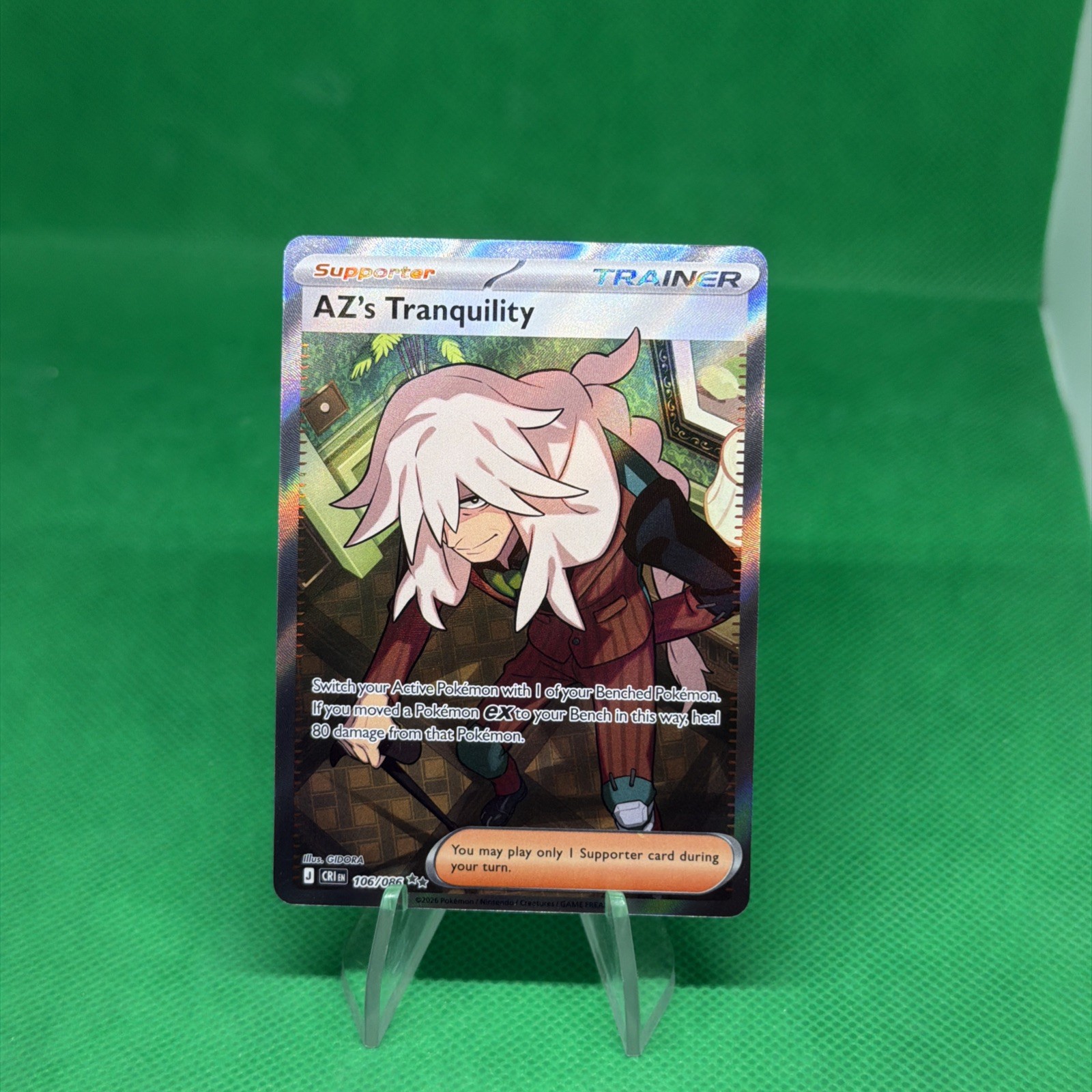 Pokemon AZ’s Tranquility 106/086 Full Art Chaos Rising