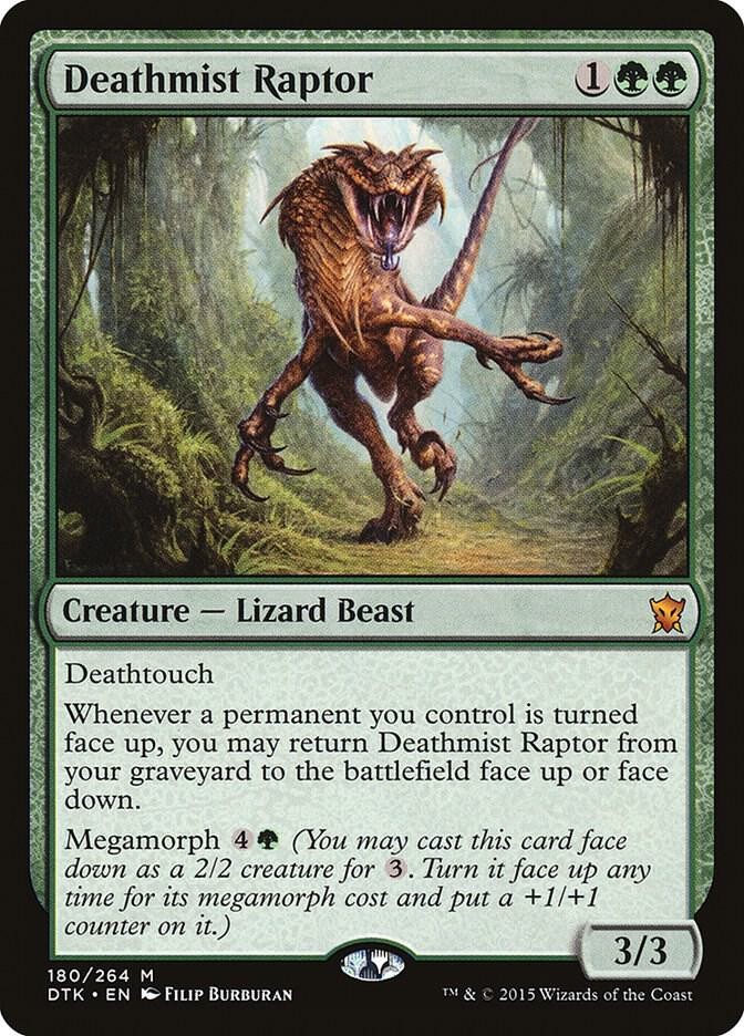 Deathmist Raptor Mythic Rare Dragons of Tarkir #180 Near Mint