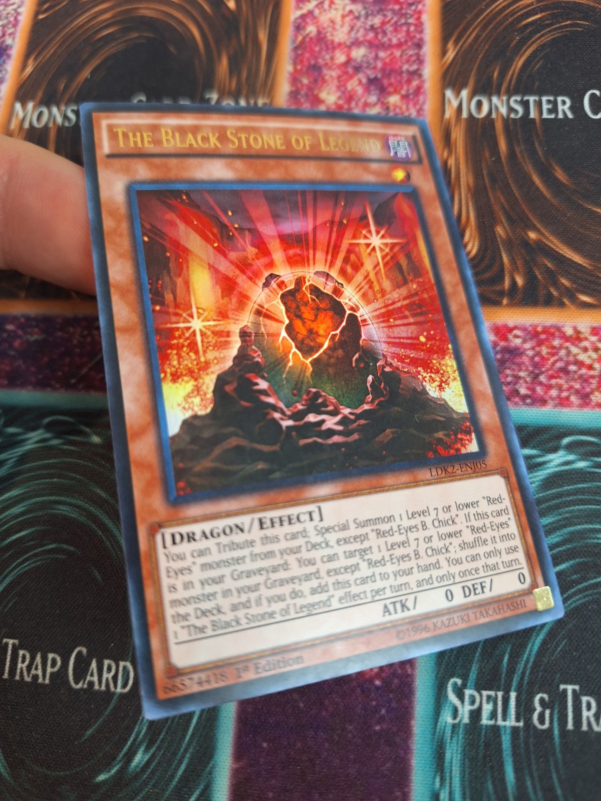 Yugioh The Black Stone of Legend LDK2-ENJ05 Ultra Rare 1st Edition Near Mint