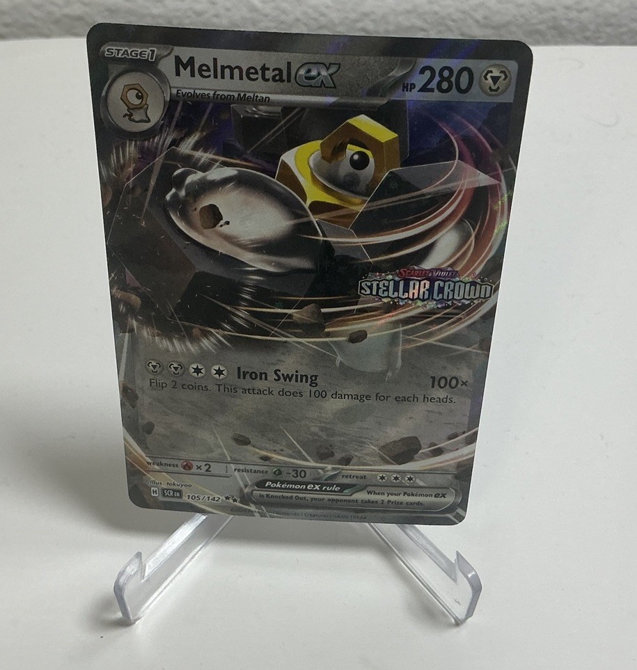 Melmetal ex Holo Double Rare SV07: Stellar Crown Stamp 105/142 NM