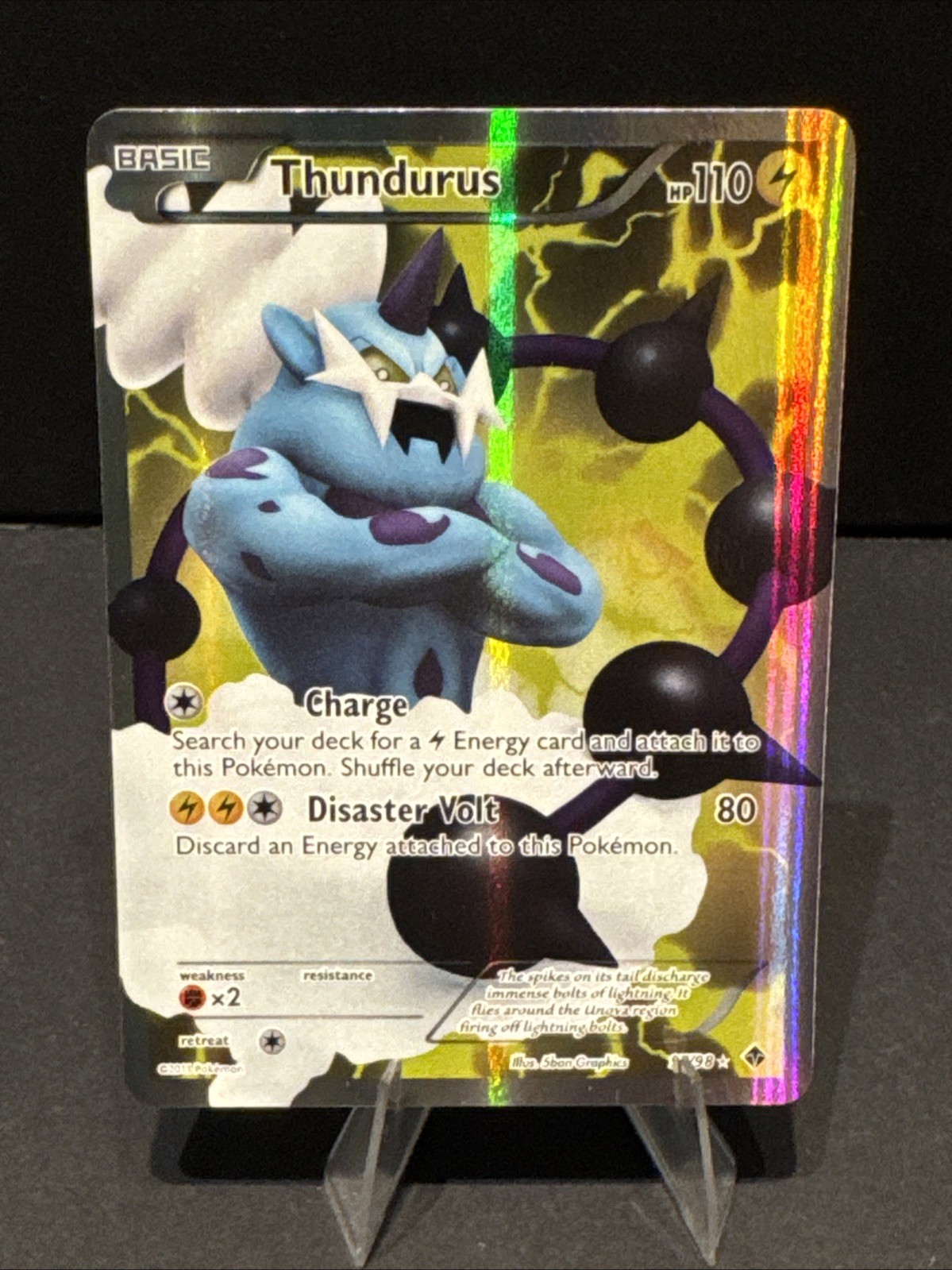 Thundurus (97 Full Art) 97/98 Emerging Powers Holo