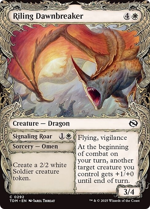 FOIL Showcase RILING DAWNBREAKER mtg NM-M Tarkir Dragonstorm 1 Common