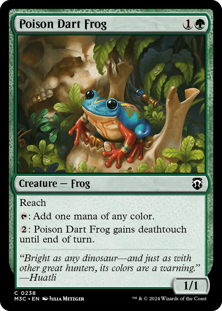 NM – Poison Dart Frog [M3C – 238] Commander: Modern Horizons 3