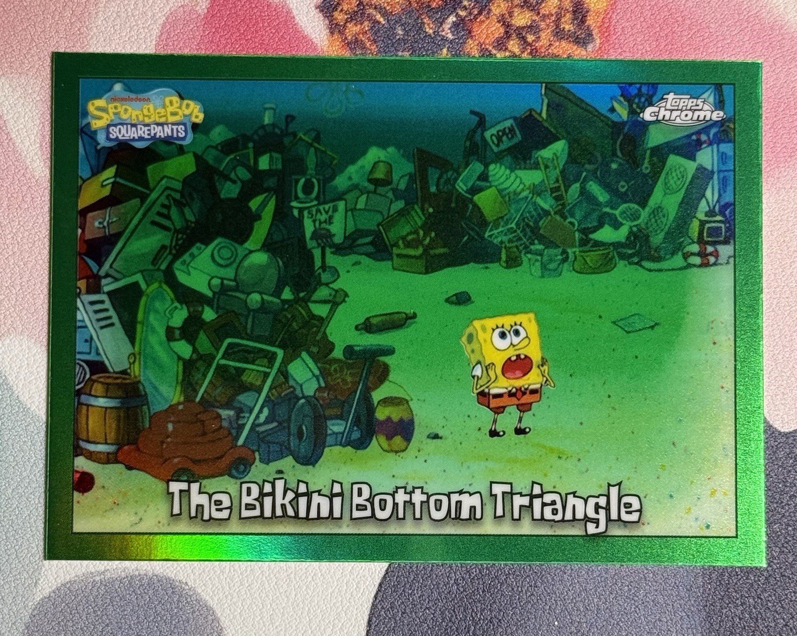 2025 Topps Chrome Spongebob KELP GREEN REFRACTOR Cards #1-200 – You Choose!