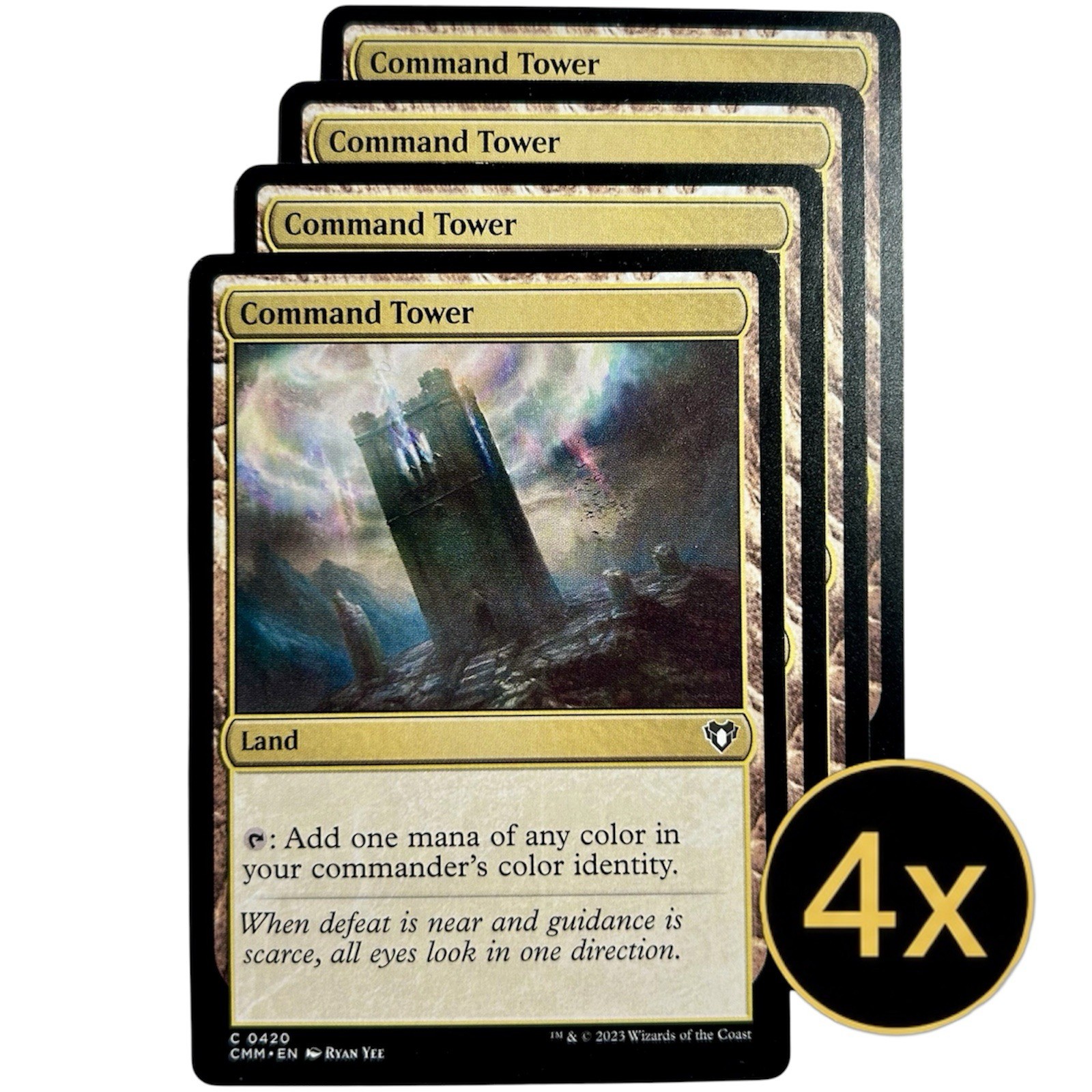 4x Command Tower CMM MTG Playset NM #420