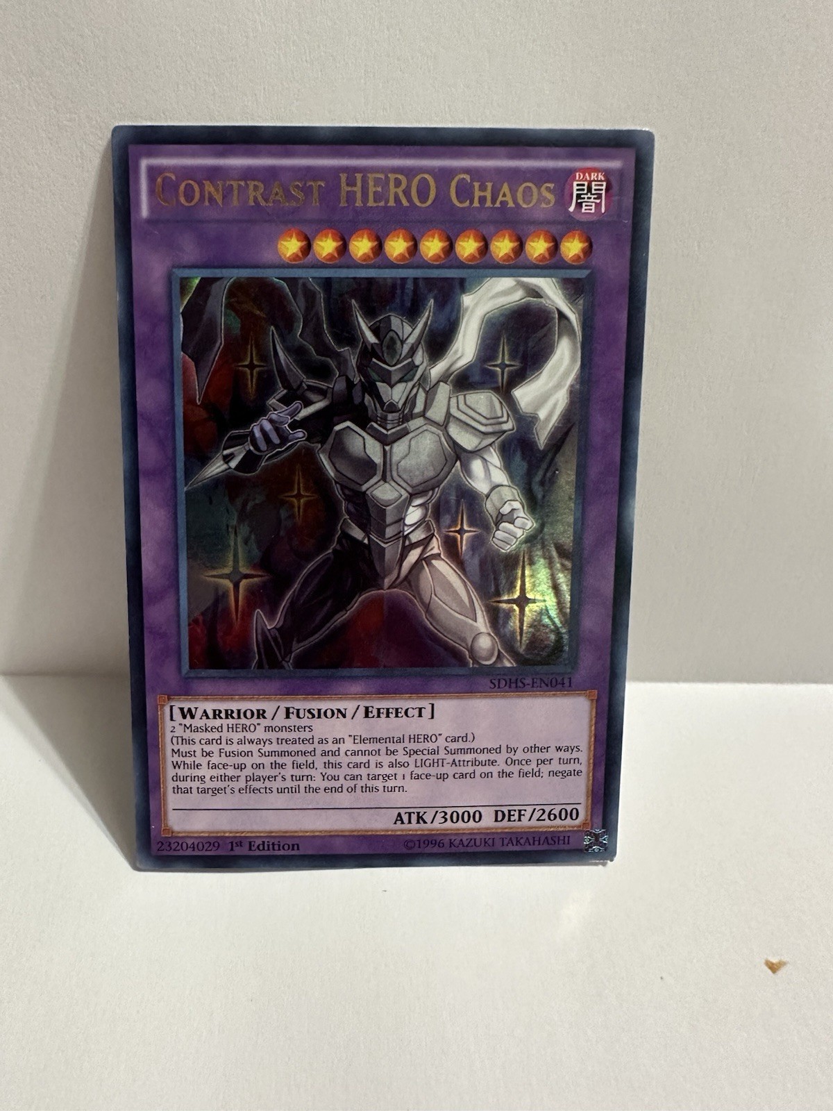 Yugioh Contrast HERO Chaos SDHS-EN041 Ultra Rare 1st Edition VLP