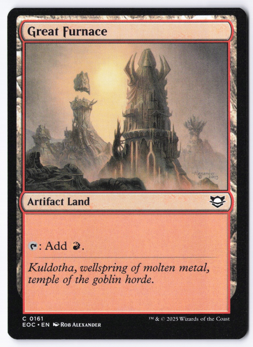 Great Furnace 161 Commander: Edge of Eternities
