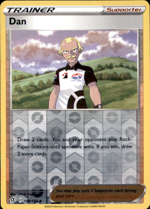Dan Reverse Holo Uncommon SWSH02: Rebel Clash 158/192 NM Hitoshi Ariga 2020