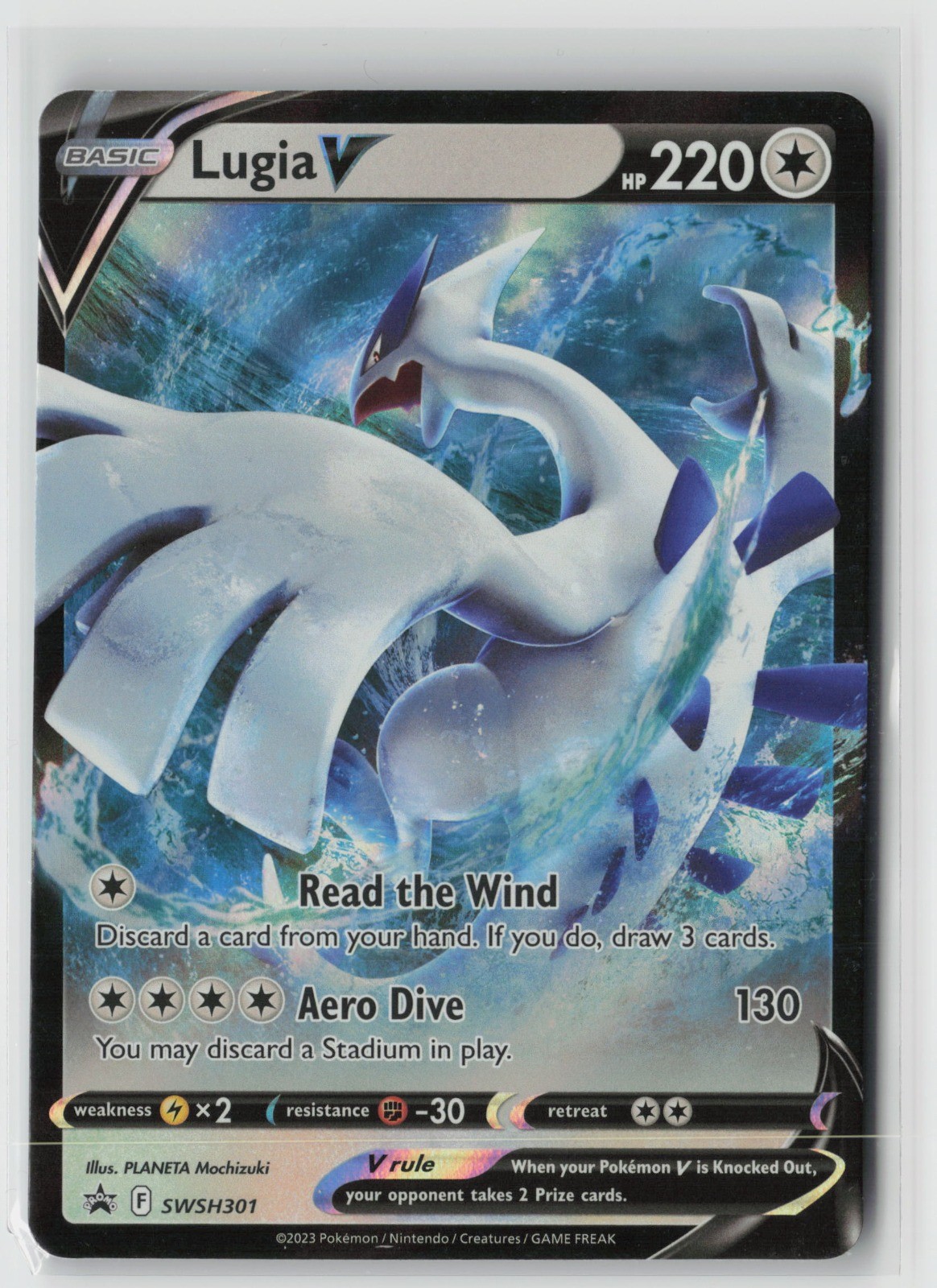 Lugia V Holo SWSD SWSH301 NM
