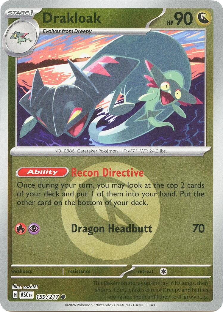 Drakloak (Energy Symbol Pattern) 159/217 Common ME: Ascended Heroes Pokemon R…