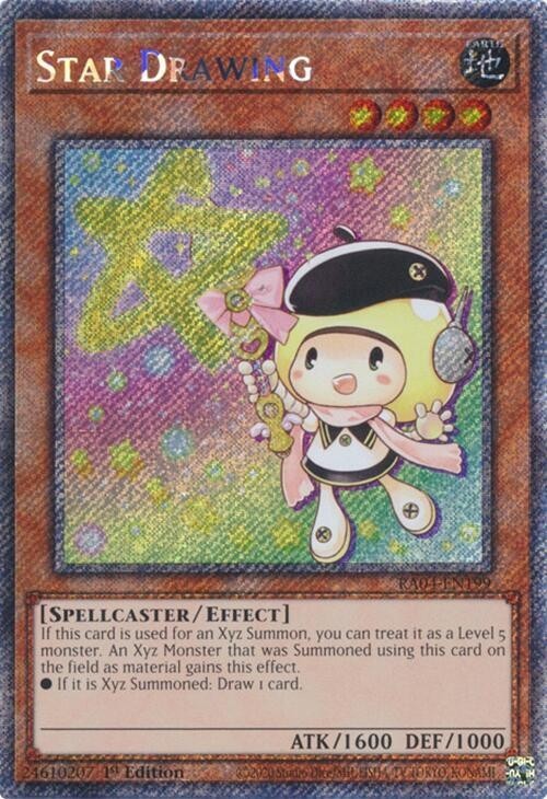 Star Drawing – RA04-EN199 – NM – Platinum Secret Rare – 1st ed – Yugioh