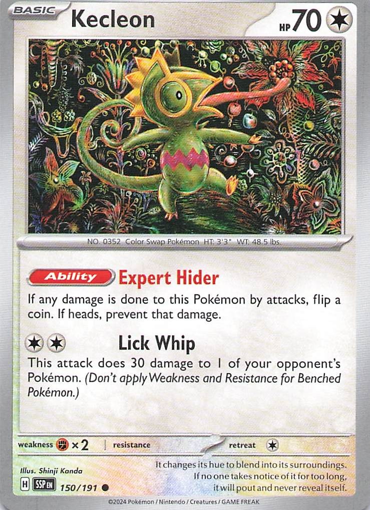 Pokemon Card – Kecleon – (150/191 – Surging Sparks)