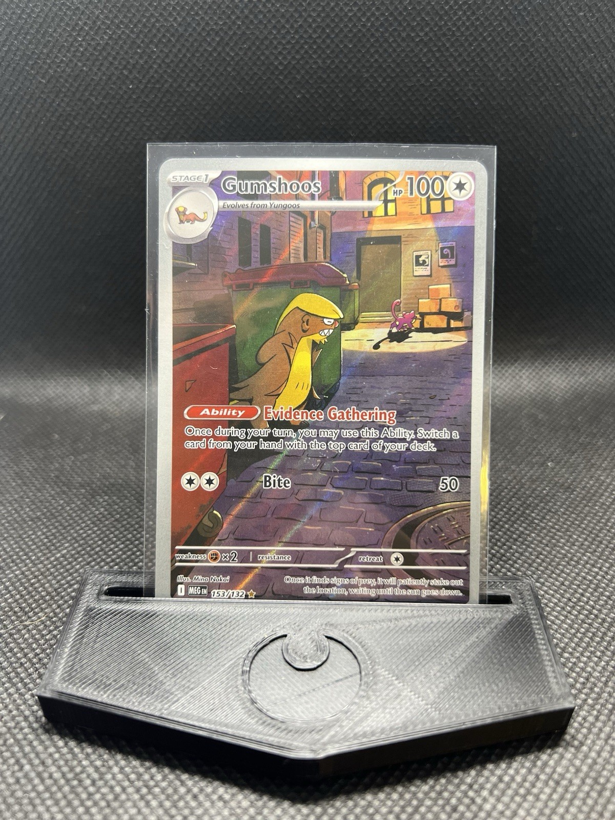 Pokémon TCG Gumshoos 153/132 Meg en Mega Evolution Illustration Rare Card