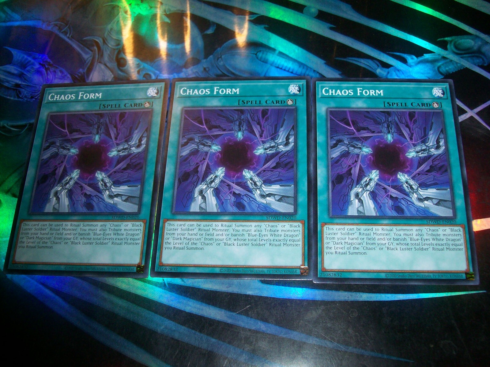 3x Chaos Form 1st Edition Common SDWD-EN020 Yu-Gi-Oh!