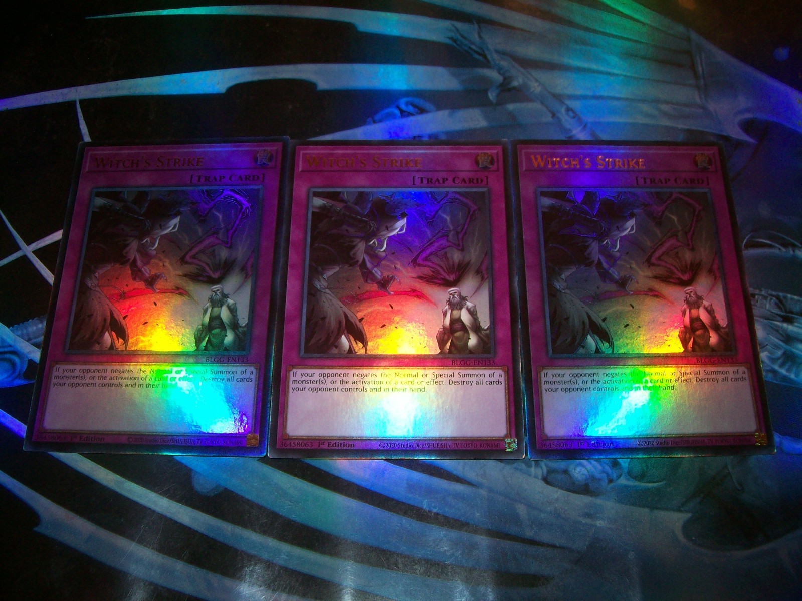 3x Witch’s Strike 1st Edition Ultra Rare BLGG-EN133 Yu-Gi-Oh!
