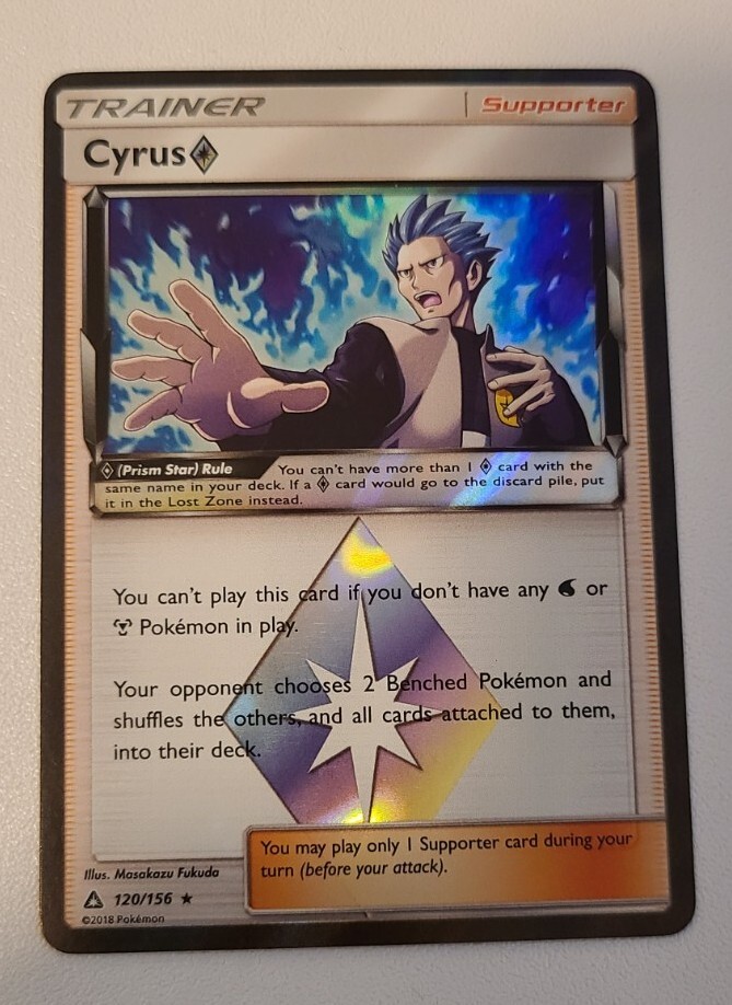 Pokemon Ultra Prism Holo Rare Cyrus 120/156 – NM