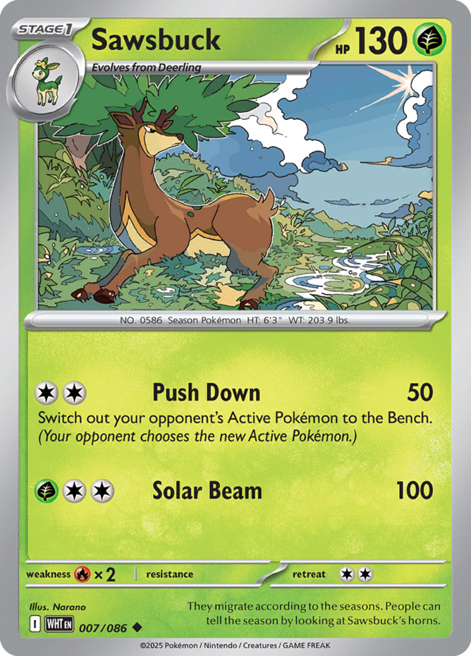 Sawsbuck – 007/086 – Uncommon – Near Mint