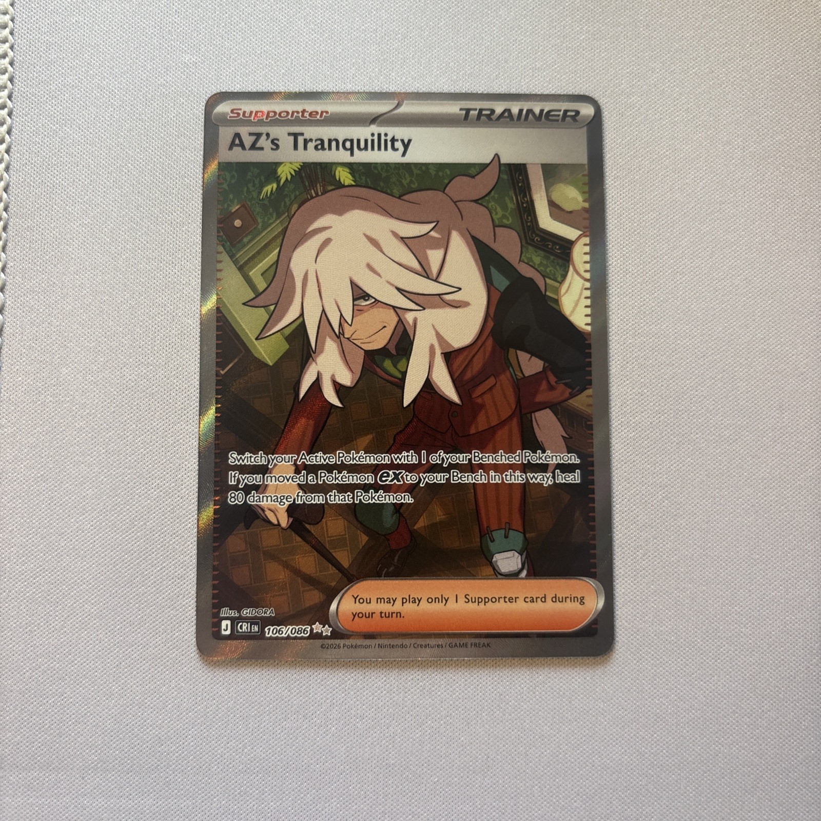 AZ’s Tranquility #106/086 ME04: Chaos Rising tcg Pokemon